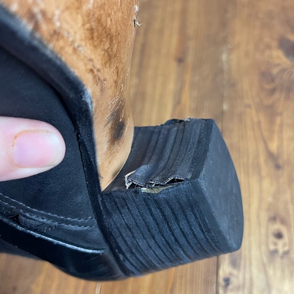 Rag & Bone size 40 US size 10 black leather Harper motorcycle boots - Picture 8 of 10